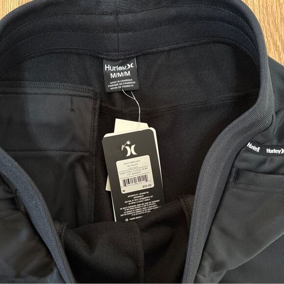 Hurley Black Joggers with Stripe Detail - Picture 4 of 7